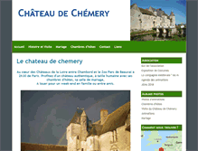 Tablet Screenshot of chateaudechemery.fr